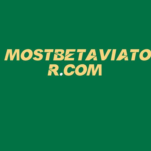 Logo da MOSTBETAVIATOR